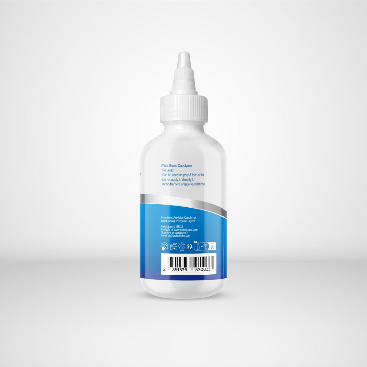 GHOSTBOND XL Hair Replacement Adhesive 1.3oz- Invisible Wig Bonding Glue: Water & Oil-Resistant, Non-Toxic, Light Hold for Secure and Natural-Looking Poly and Lace Hairpiece, Wigs & Toupee Systems