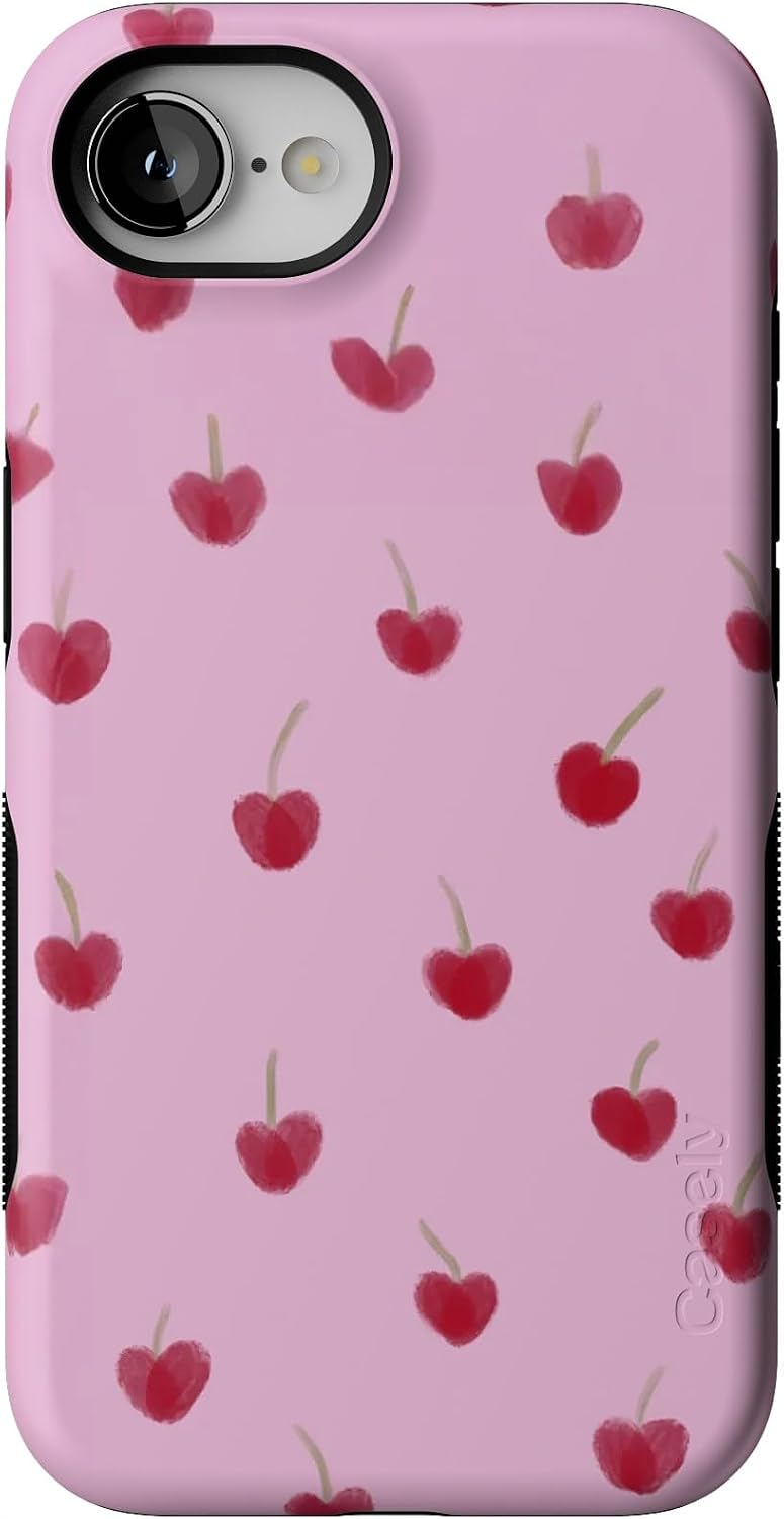 Casely iPhone 17 Air Case | Very Cherry | Painted Cherries | Bold Protective Design | MagSafe Compatible Design