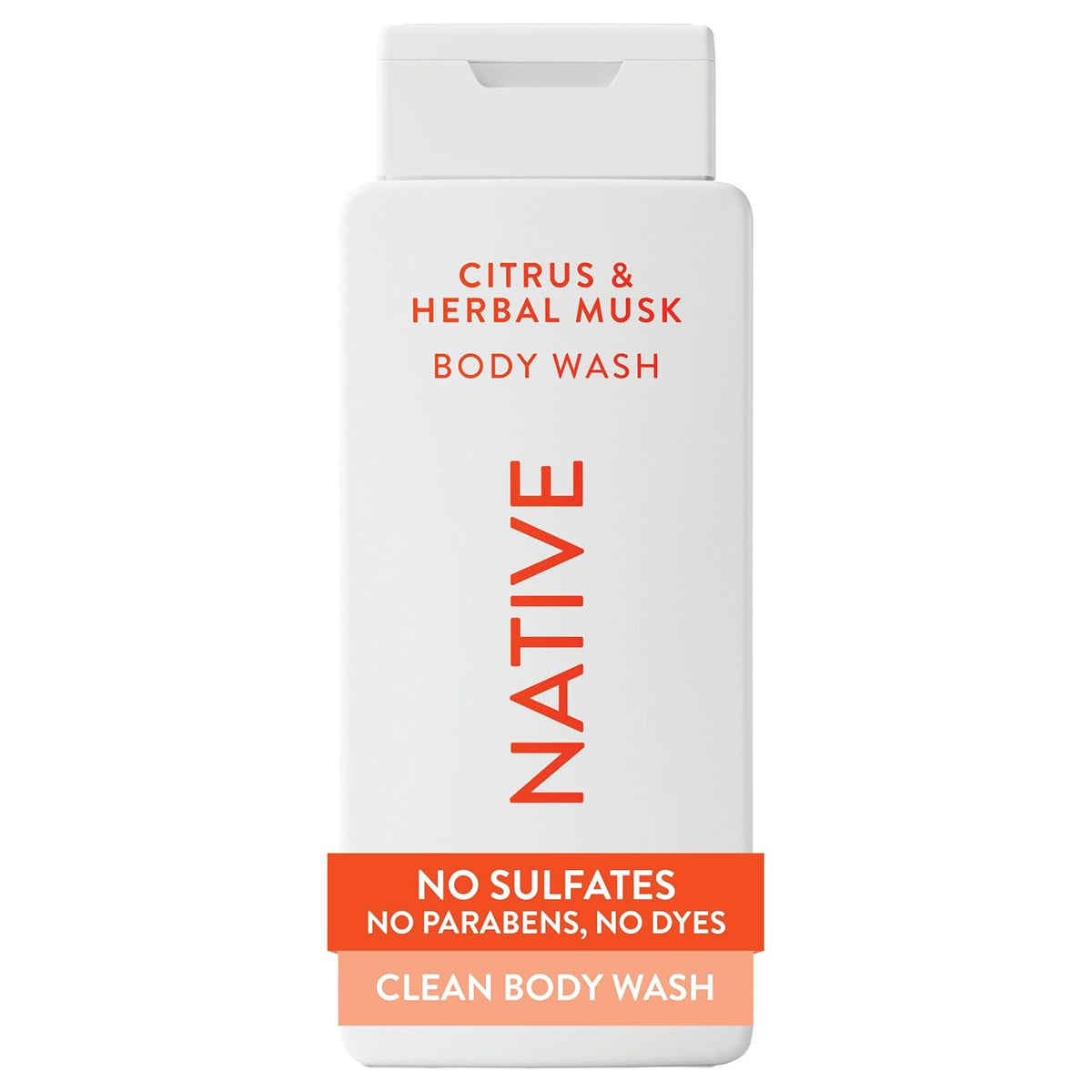 Native Clean Body Wash, Gentle & pH-balanced for Sensitive Skin, 24-Hr Freshness for Women & Men, Vegan & Cruelty-Free, Free of Sulfates & Parabens, Cherry & Vanilla Macaron, 18 fl oz