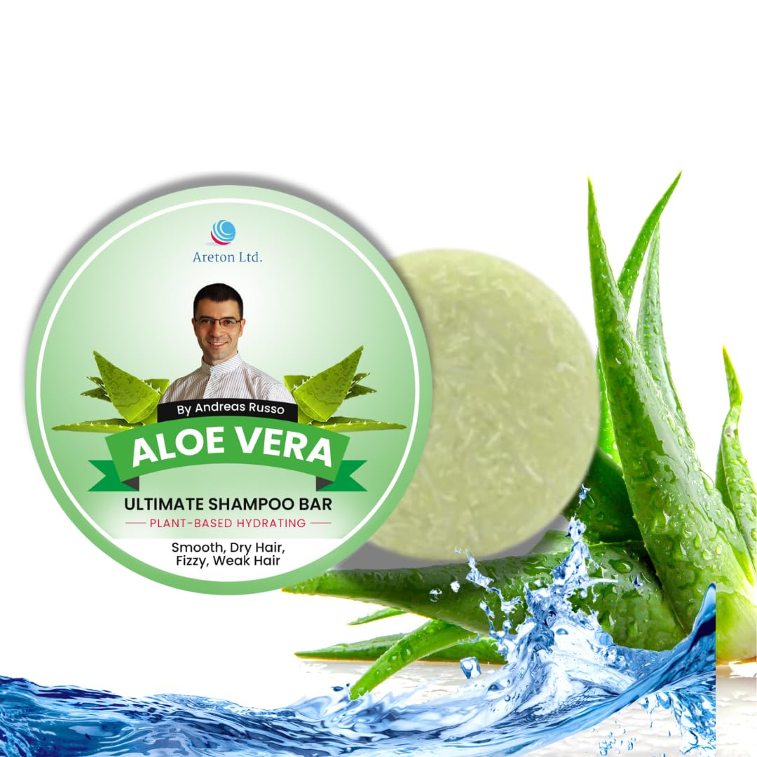 Areton HandMade Shampoo Bar – Natural Shampoo Bar and conditioner For Dry Hair, Hair Nourishment, Prevents Spilt Ends With Plant Based Hydrating SLS Free Shampoo Bar (Cherry)