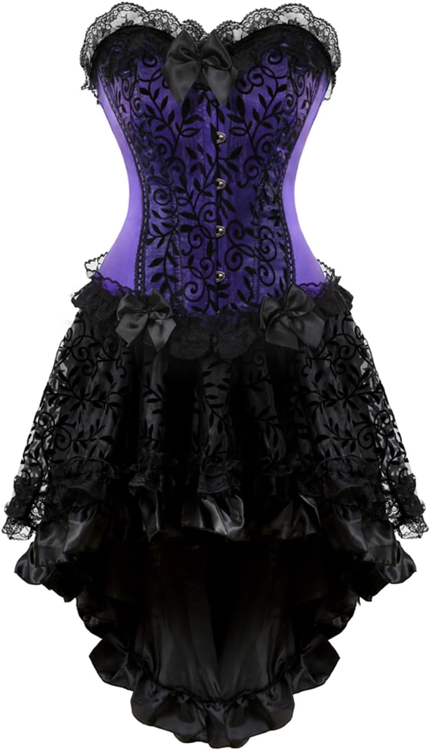 Zhitunemi Halloween Costumes Woman 2025: Corset Tops for Women Vampire Costume Women Dress - Medieval Corsets for Theme Party
