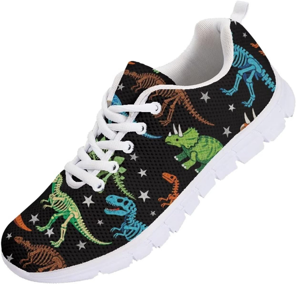 SYtrade Tennis Shoes Womens Lace-up Running Fashion Sneaker White Sole
