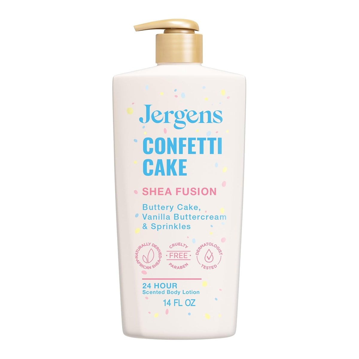 Jergens Shea Fusion Cherry Swirl Body Lotion, Dry Skin, 14 fl oz