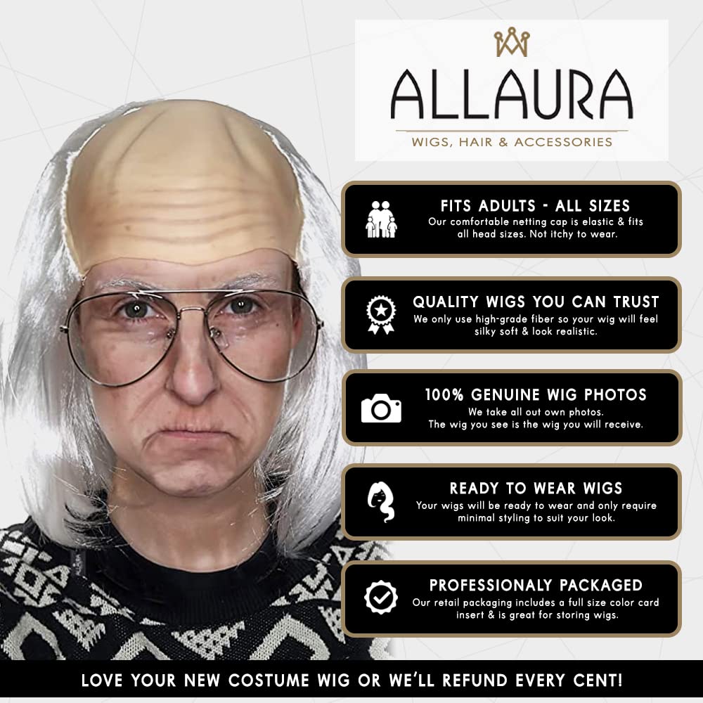 ALLAURA – Jon Snow Wig Northern Snow King Wig + Shield Jon Snow Pin – Bruno Short Black Curly Cosplay Wigs For Men Halloween Cosplay Halloween Costume
