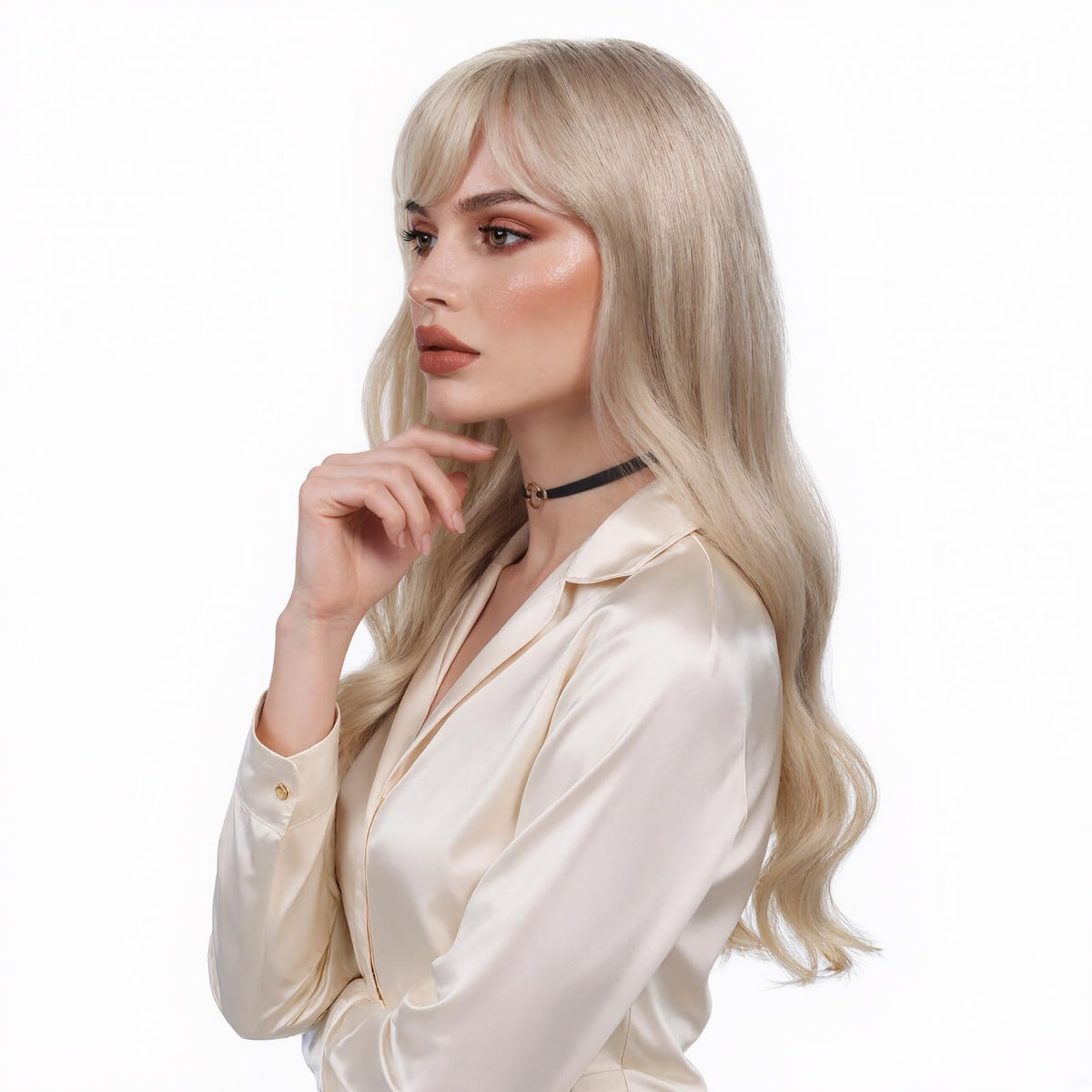 Long Pastel Wigs for Women Heat Resistant Hair Natural Wigs for Daily Cosplay Costume Party Carnival Purple-pink Gradient with Blue Highlights