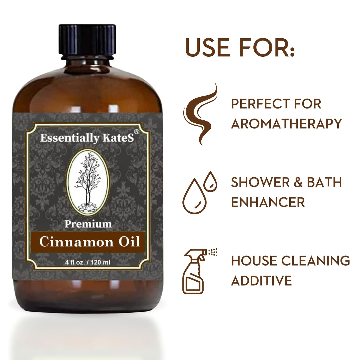 Essentially KateS Lavender Oil – 100% Pure & Natural, Steam-Distilled, with Glass Dropper, Roll-On Bottle & Sprayer for Aromatherapy, Skin & Home Use
