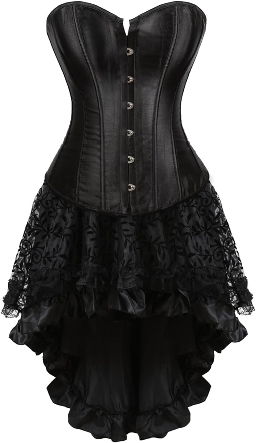 Zhitunemi Halloween Costumes Woman 2025: Corset Tops for Women Vampire Costume Women Dress - Medieval Corsets for Theme Party