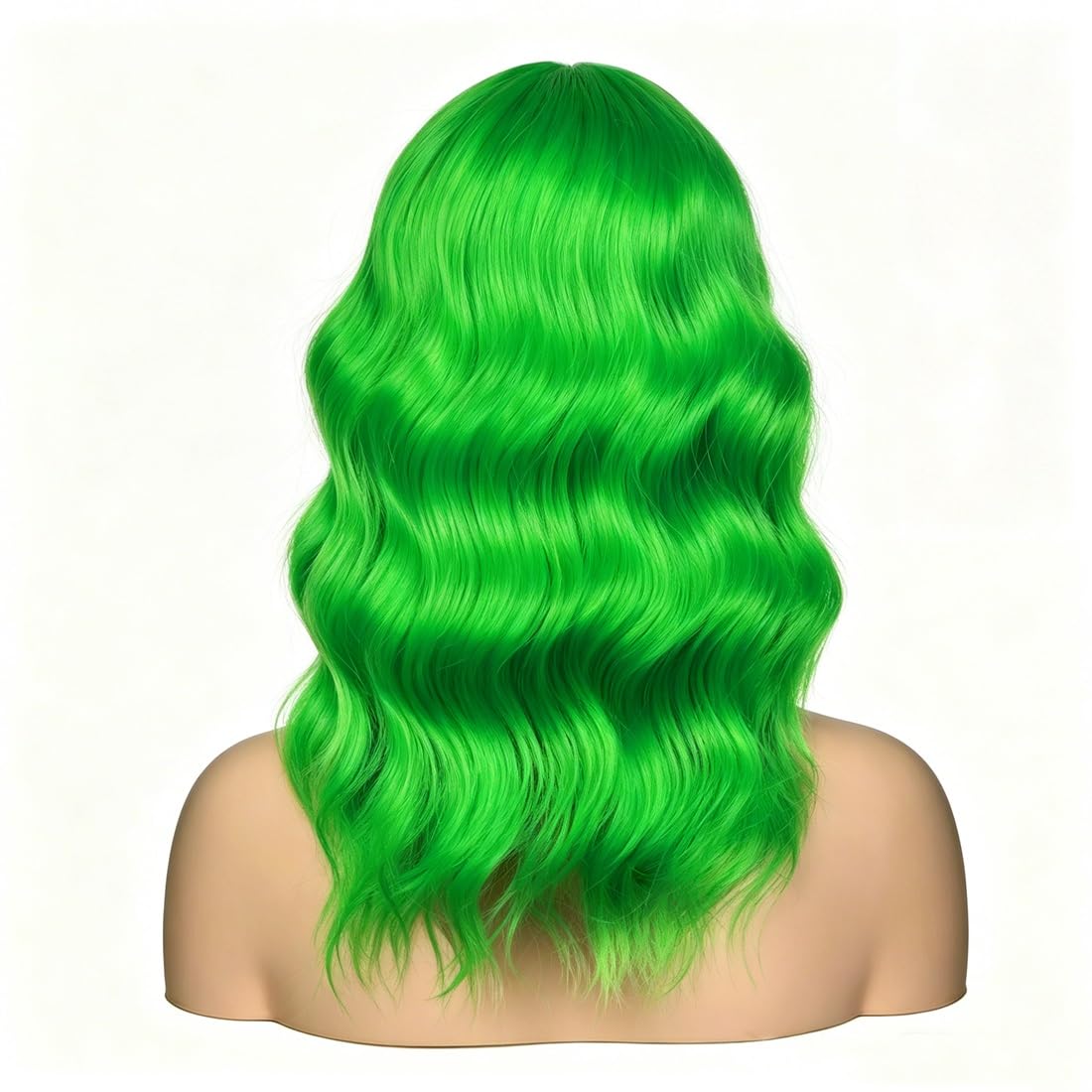Sweetie Royal Blue Bob Wig Bangs – Wavy Synthetic Shoulder Length