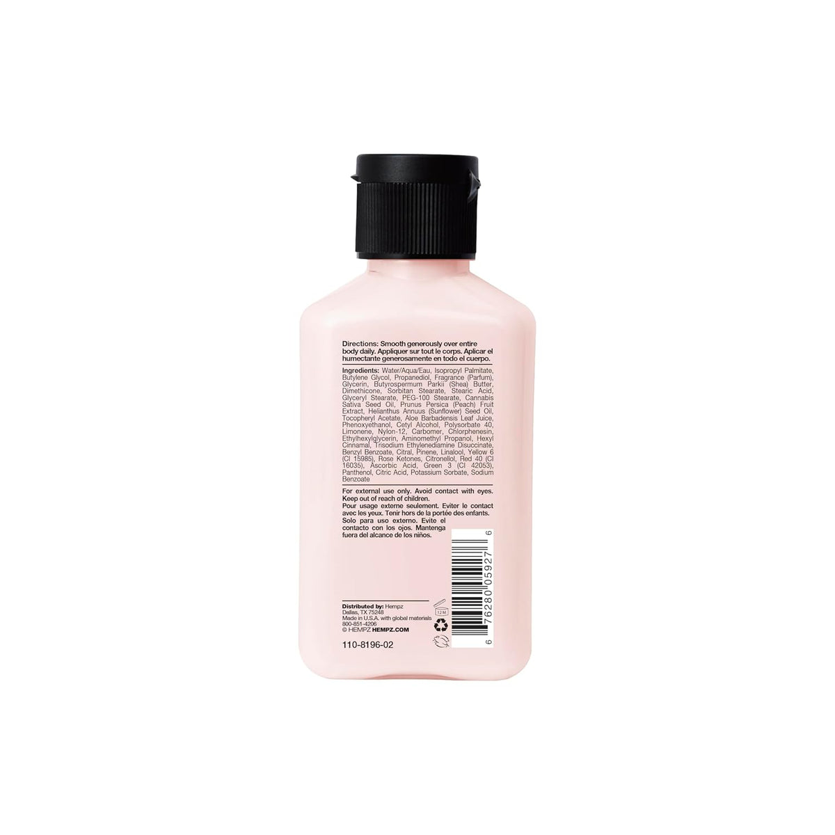 Hempz Dark Red Cherries Moisturizing Body Lotion - 17 Fl Oz