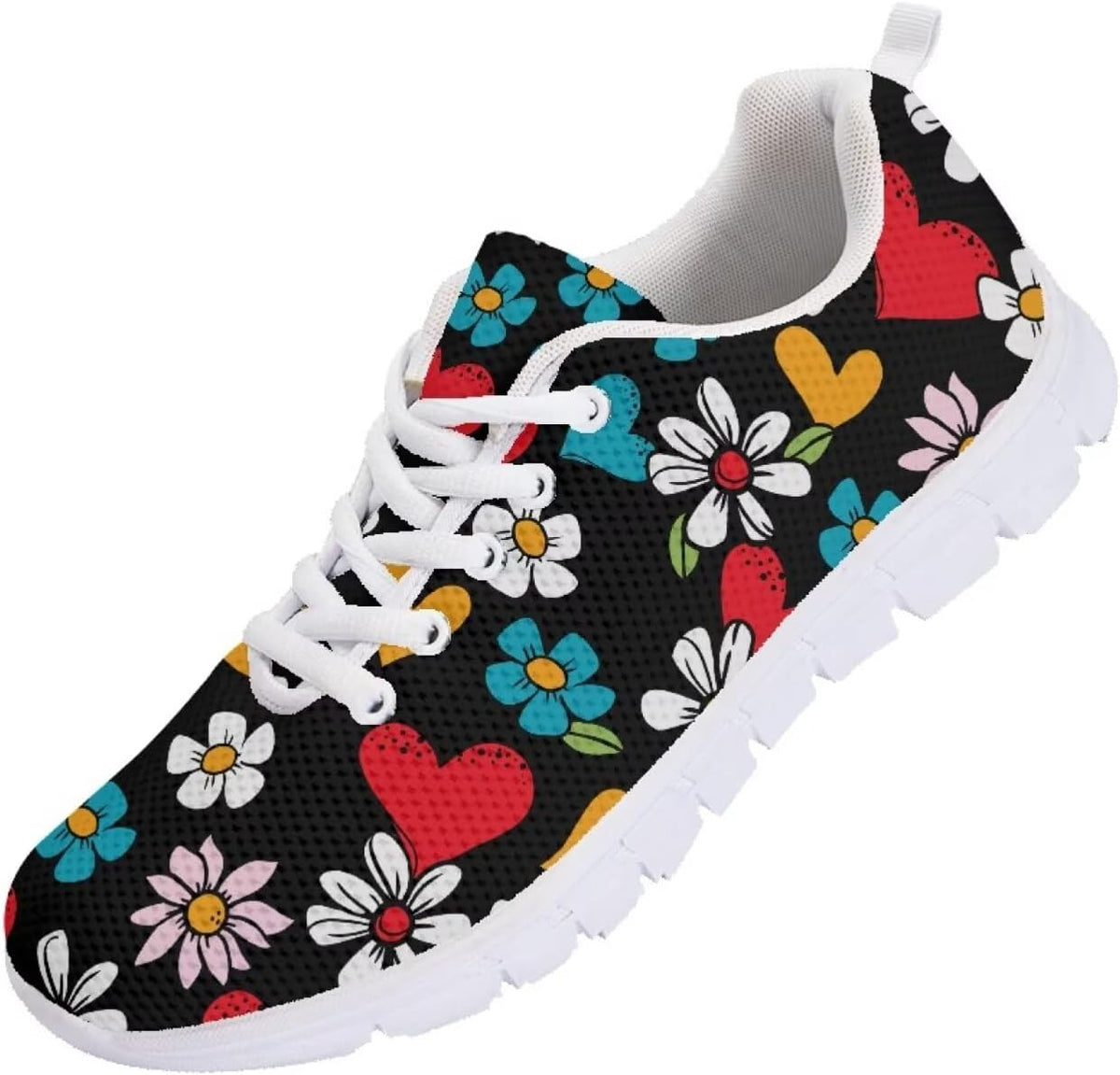 SYtrade Tennis Shoes Womens Lace-up Running Fashion Sneaker White Sole