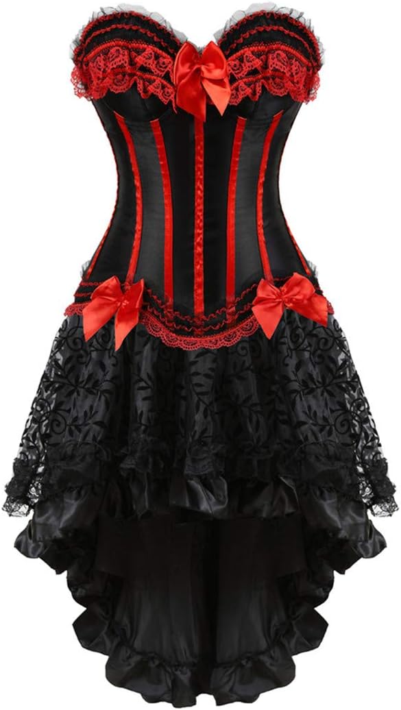 Zhitunemi Halloween Costumes Woman 2025: Corset Tops for Women Vampire Costume Women Dress - Medieval Corsets for Theme Party