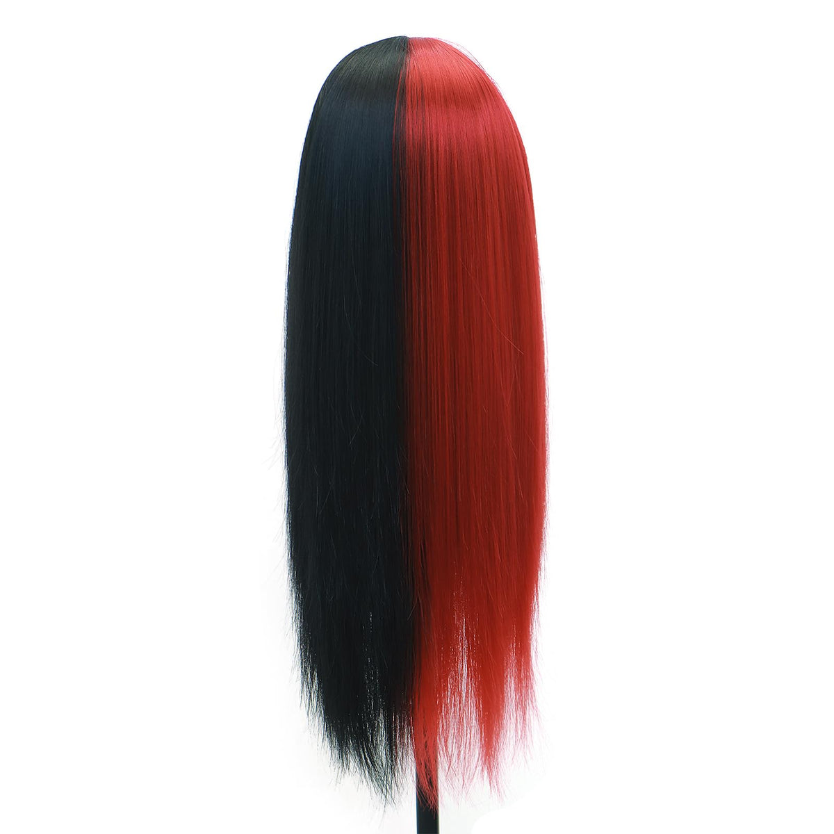 BEkjdiof Wig with Bangs Long Straight Gray Wigs for Women Halloween Wig