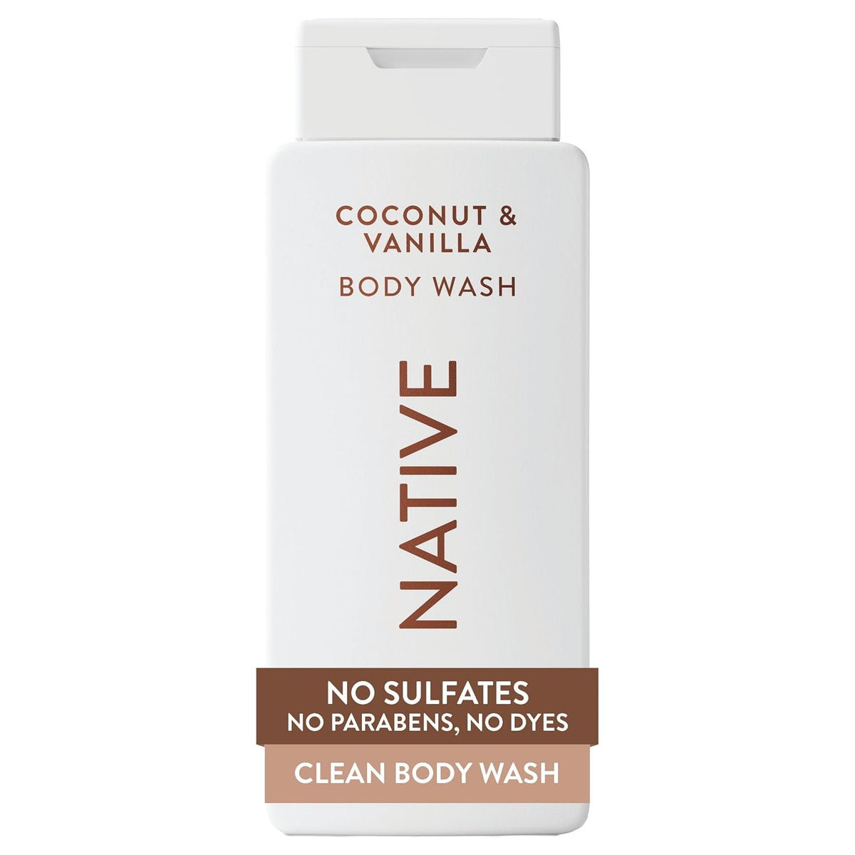 Native Clean Body Wash, Gentle & pH-balanced for Sensitive Skin, 24-Hr Freshness for Women & Men, Vegan & Cruelty-Free, Free of Sulfates & Parabens, Cherry & Vanilla Macaron, 18 fl oz