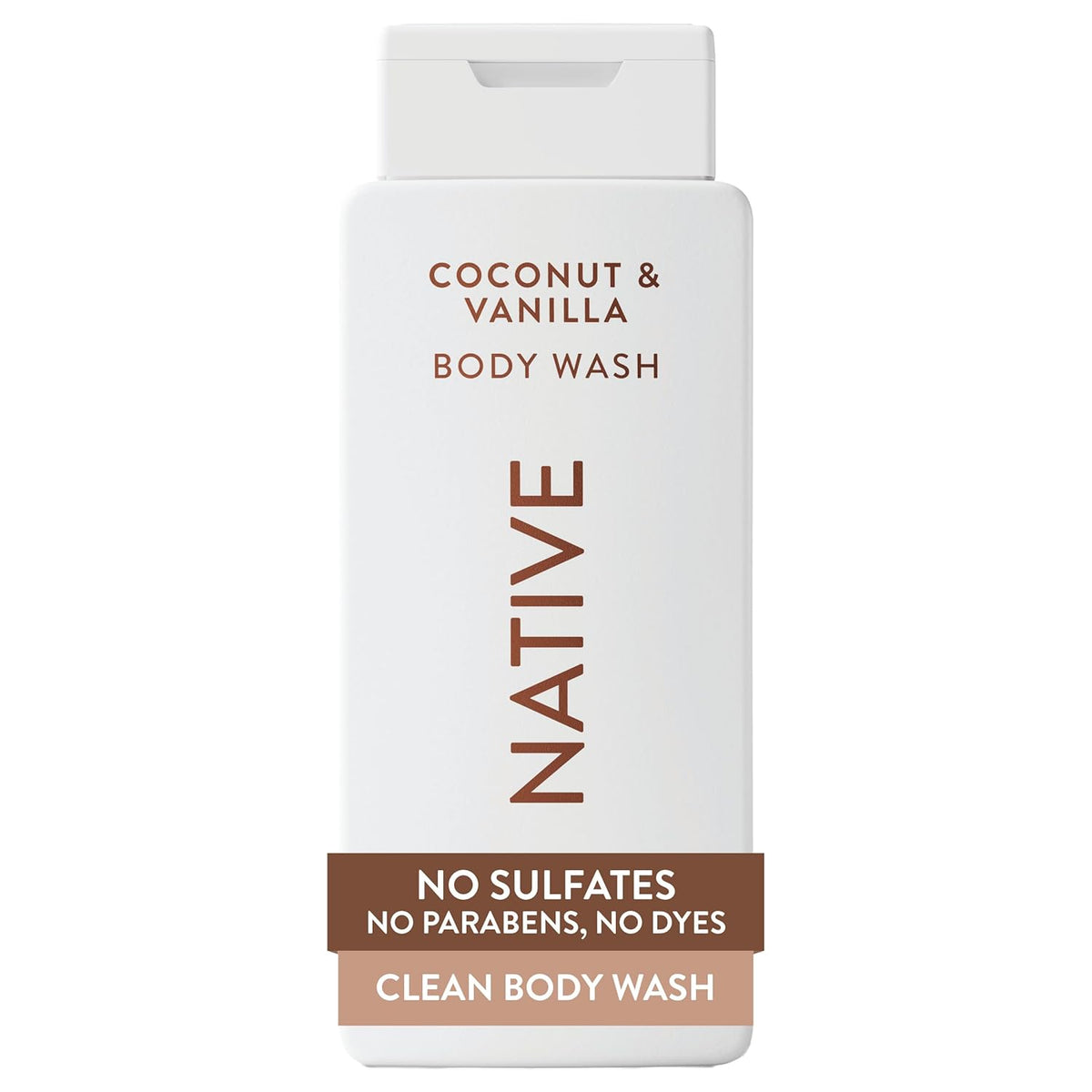 Native Clean Body Wash, Gentle & pH-balanced for Sensitive Skin, 24-Hr Freshness for Women & Men, Vegan & Cruelty-Free, Free of Sulfates & Parabens, Cherry & Vanilla Macaron, 18 fl oz