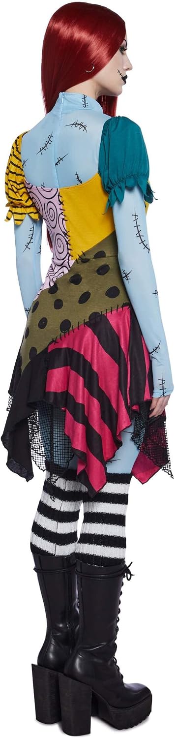 Dolls Kill Nightmare Sally Rag Doll Costume – Halloween Colorblock Outfit by Trickz N' Treatz