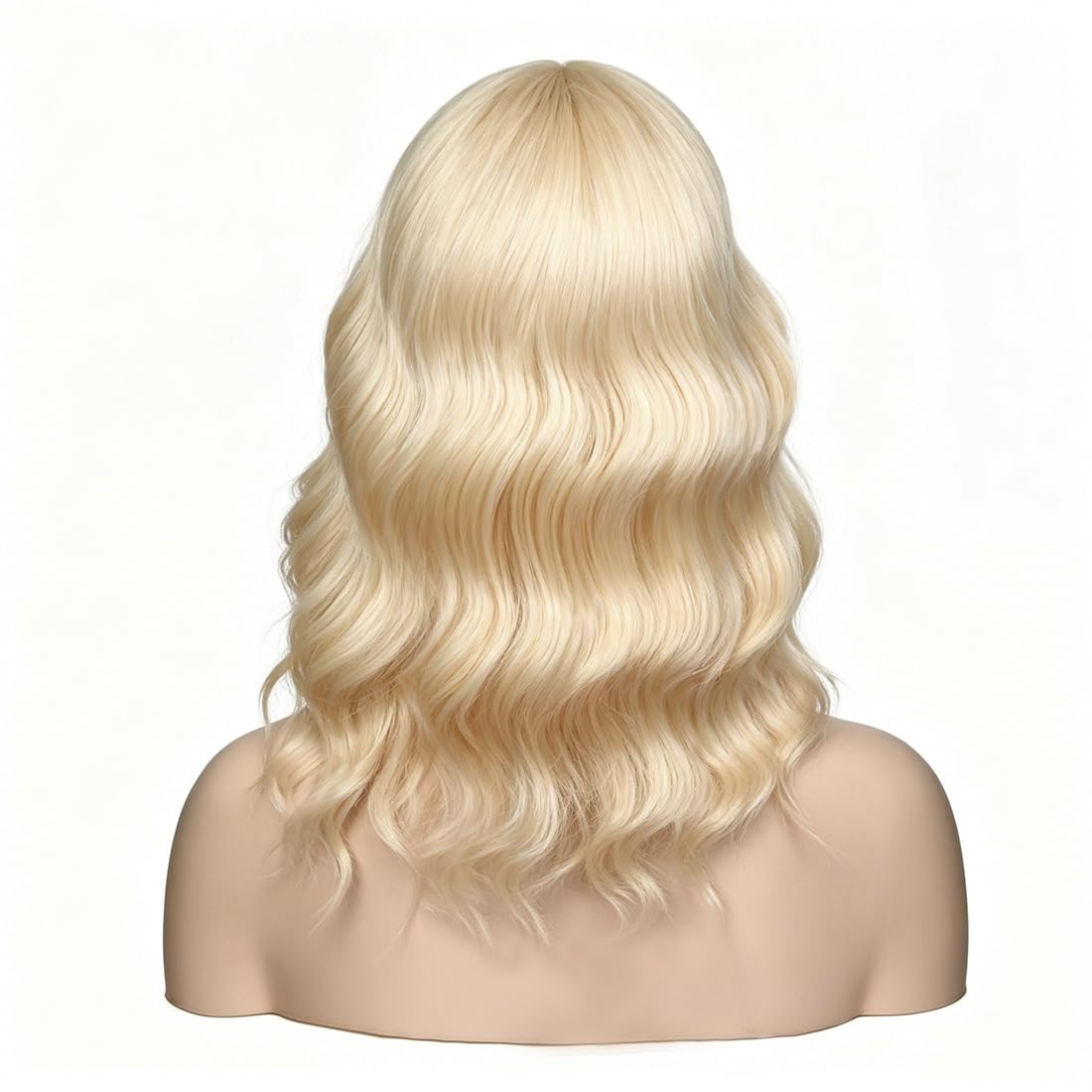 Sweetie Royal Blue Bob Wig Bangs – Wavy Synthetic Shoulder Length