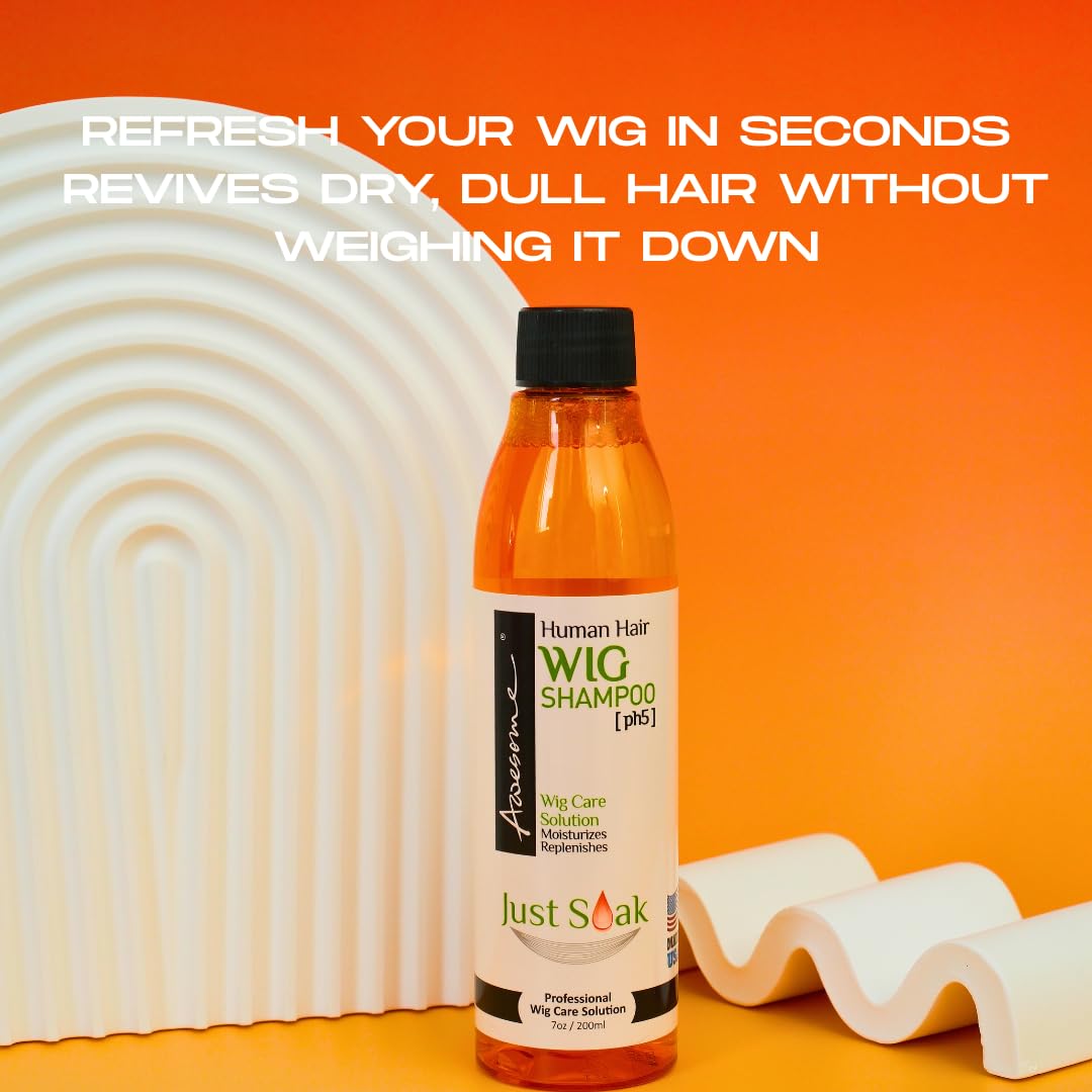 Awesome Human Hair Wig Leave in Conditioner Spray, pH5, Detangler & Easy Combing, Promoting Silkiness, Shine & Freshness, preventing Dryness (7 fl oz)