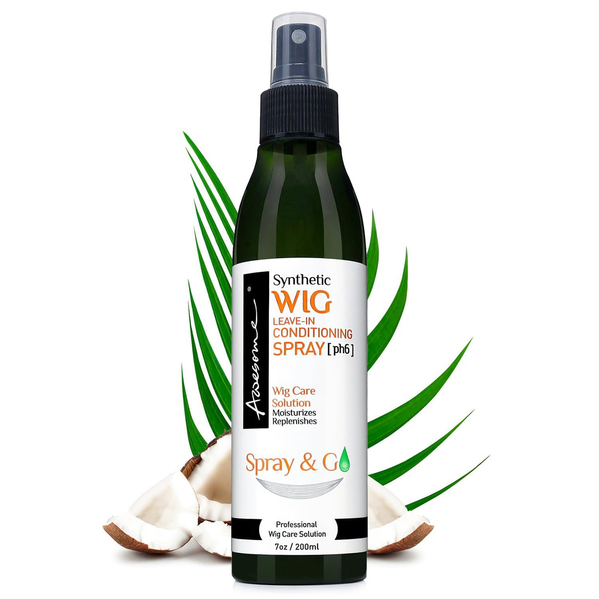 Awesome Human Hair Wig Leave in Conditioner Spray, pH5, Detangler & Easy Combing, Promoting Silkiness, Shine & Freshness, preventing Dryness (7 fl oz)