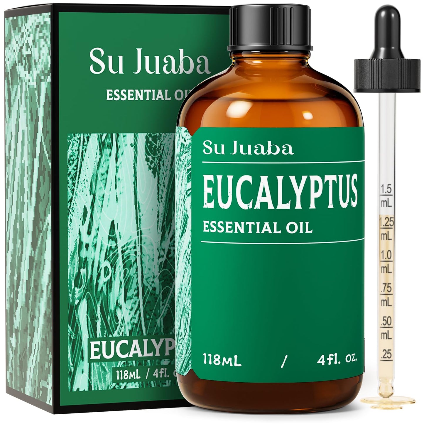SU JUABA Lavender Essential Oil for Aromatherapy, Sleep & Relaxation | Calming Scent for Diffusion & Skin Care, Ideal for DIY Candles Soap & Fabric Softening - 118mL / 4 fl oz