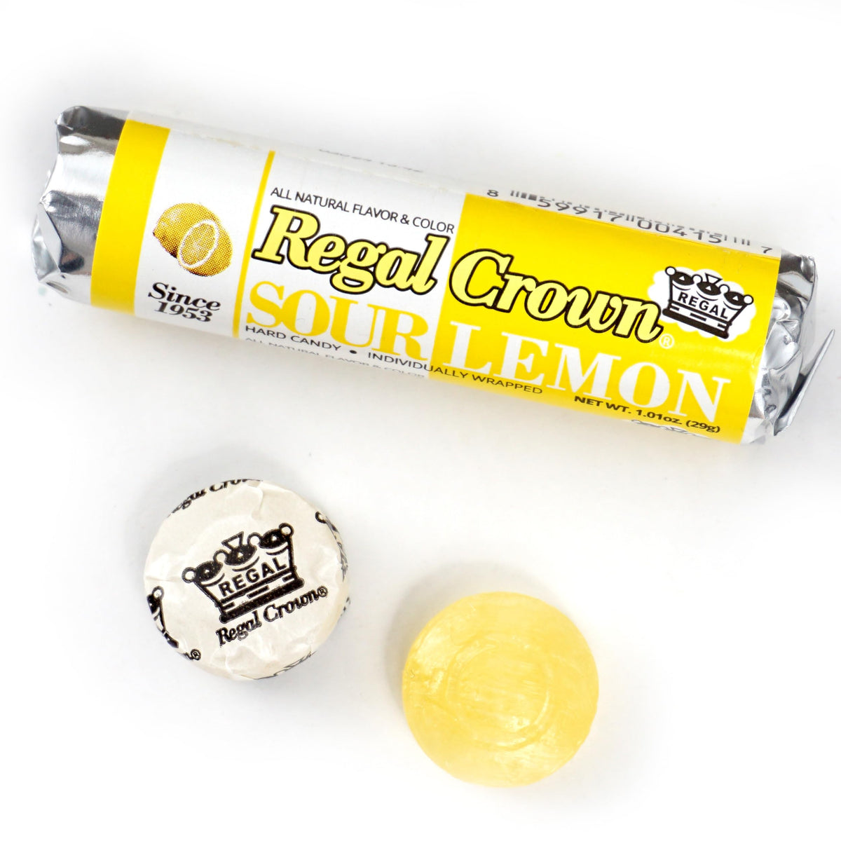 Regal Crown Roll Sour Cherry, 1.01 Ounce (Pack of 5), Sour Candy, The Hampton Candy Company