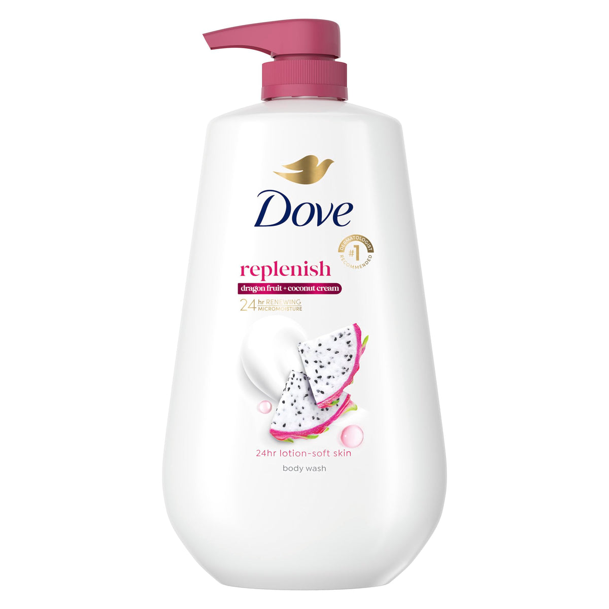 Dove Body Wash Cherry & Chia Milk 30.6 oz Pump, Sulfate Free