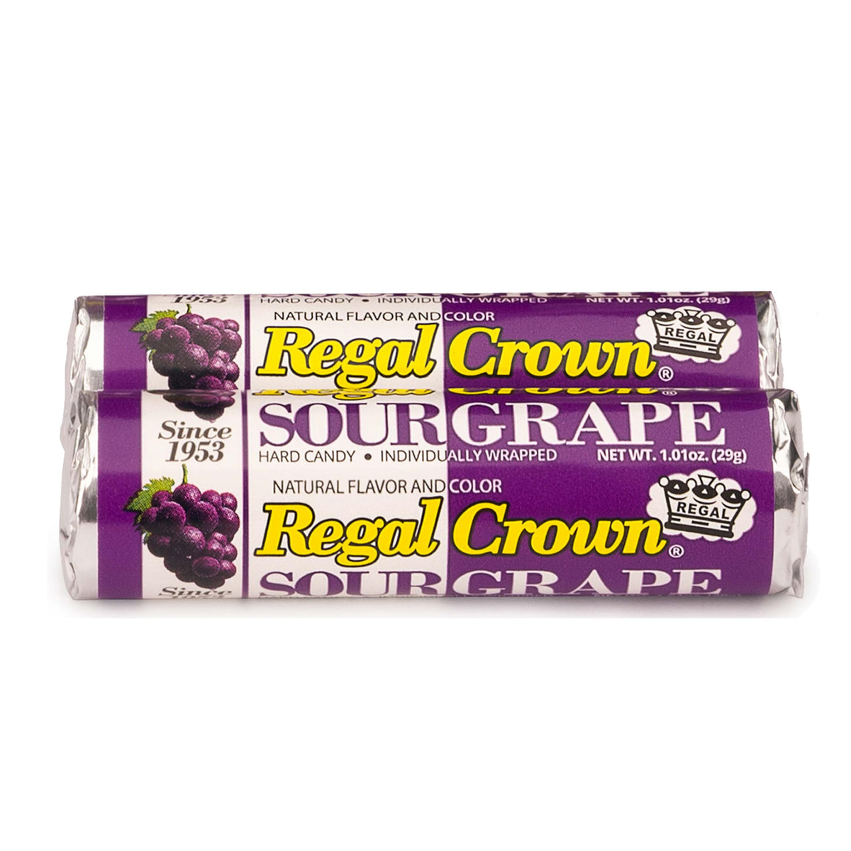Regal Crown Roll Sour Cherry, 1.01 Ounce (Pack of 5), Sour Candy, The Hampton Candy Company
