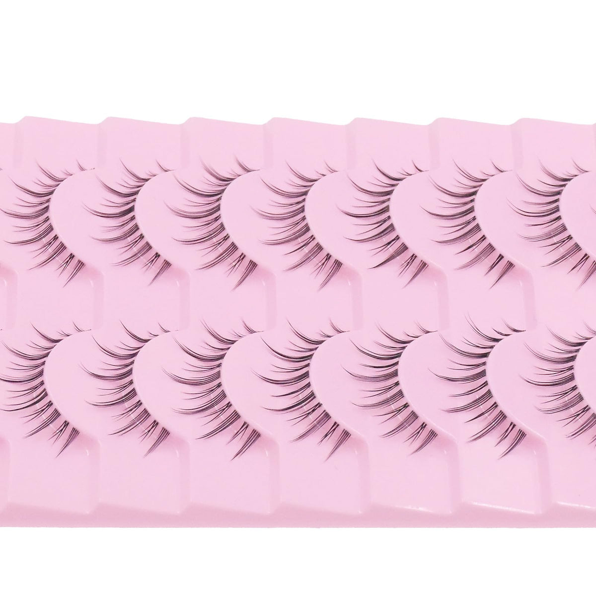 10 Pairs Manga Lashes Anime Cosplay Lashes Spiky Manga Style Lashes Janpanese 16mm Extension Natural Manhua Doll Eye Lashes Halloween/Party Makeup Look by AUGENLI (A3)