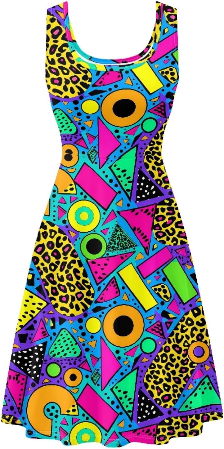 KiuLoam Women's Casual Sleeveless A-Line Dresses Tank Top Sundresses Dress with Pockets XS - 4XL