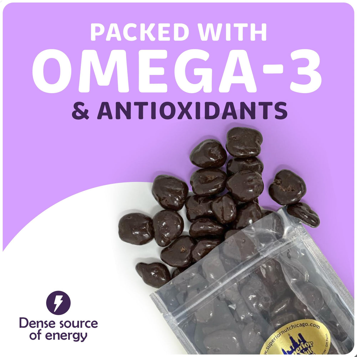 Superior Nut Chicago Dark Chocolate Covered Cherries - Sweet & Decadent - Natural Vitamin C, Fiber, & Potassium Source - Resealable 2.5 lb Bag