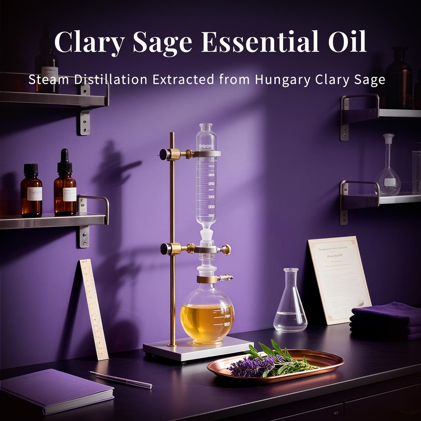 SU JUABA Lavender Essential Oil for Aromatherapy, Sleep & Relaxation | Calming Scent for Diffusion & Skin Care, Ideal for DIY Candles Soap & Fabric Softening - 118mL / 4 fl oz