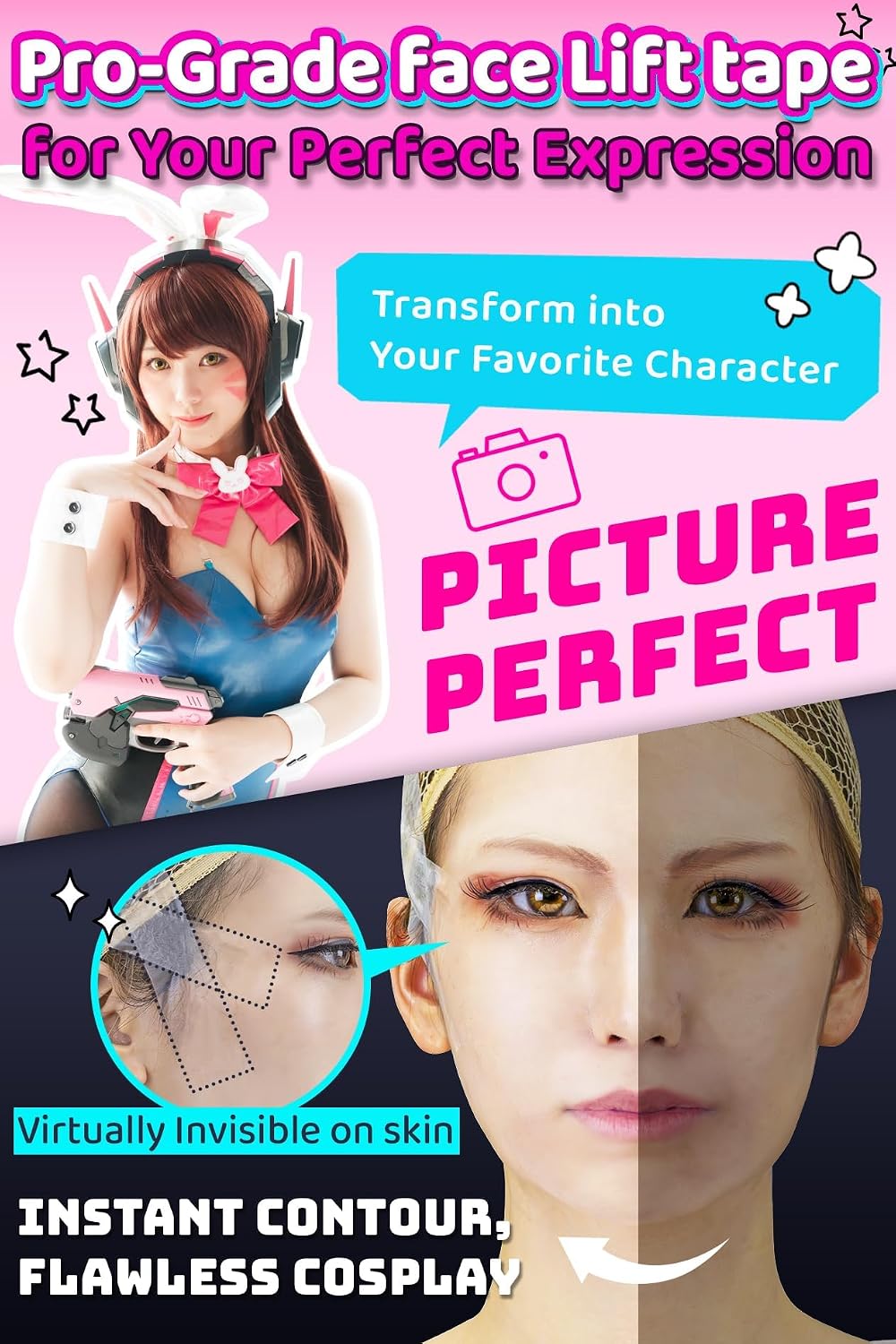 ＶＥＣＴｉｌｌ Cosplay Face Lift up Tape medical-grade face lifting tape invisible