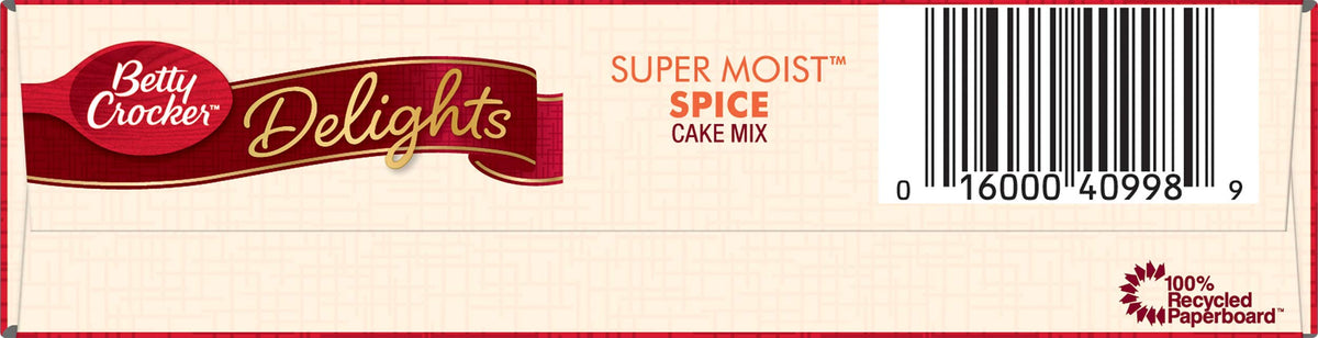 Betty Crocker Delights Super Moist Cherry Chip Cake Mix, 13.25 oz.