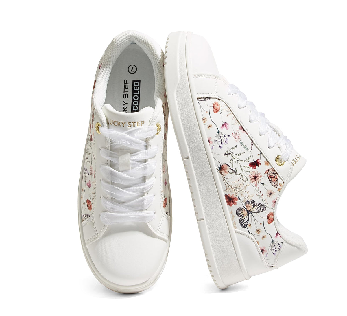 LUCKY STEP Women's Printed Fashion Sneakers