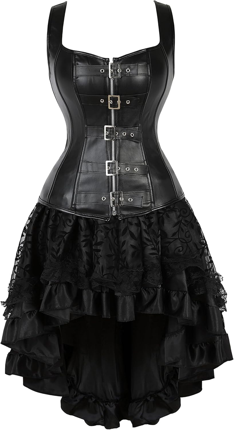 Zhitunemi Halloween Costumes Woman 2025: Corset Tops for Women Vampire Costume Women Dress - Medieval Corsets for Theme Party