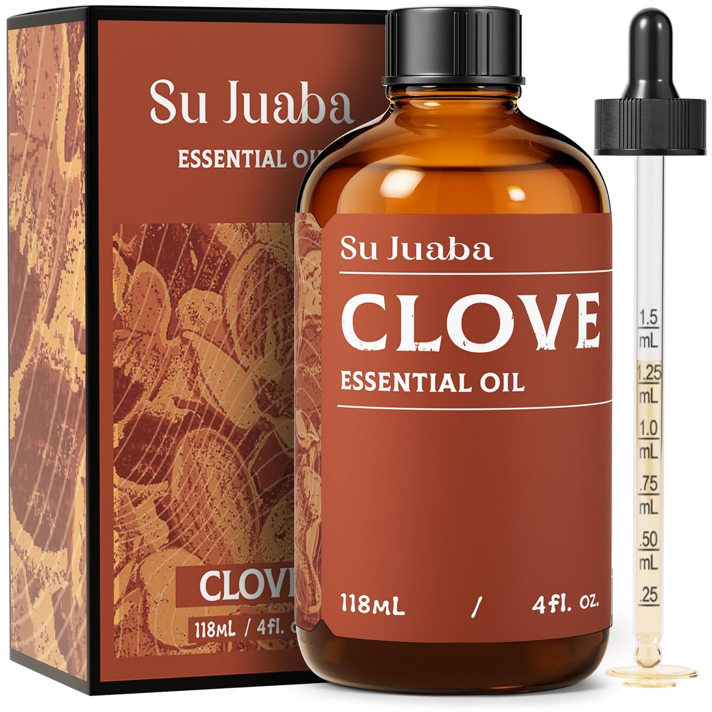 SU JUABA Lavender Essential Oil for Aromatherapy, Sleep & Relaxation | Calming Scent for Diffusion & Skin Care, Ideal for DIY Candles Soap & Fabric Softening - 118mL / 4 fl oz