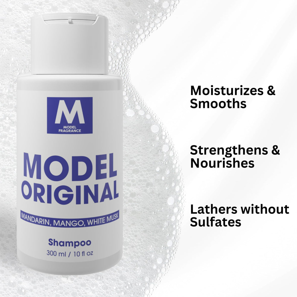 Model Cherry Gourmand Shampoo | Cherry, Tonka Bean, and Vanilla Scented | Sulfate Free & Hydrating Shampoo | All Hair Types | Clean, Shiny, Healthy Hair