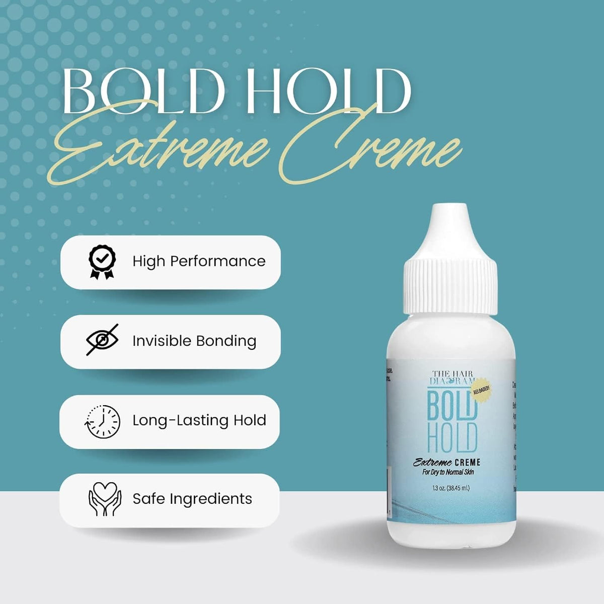The Hair Diagram - Bold Hold Extreme Creme Reloaded, Water Resistant, 1.3oz