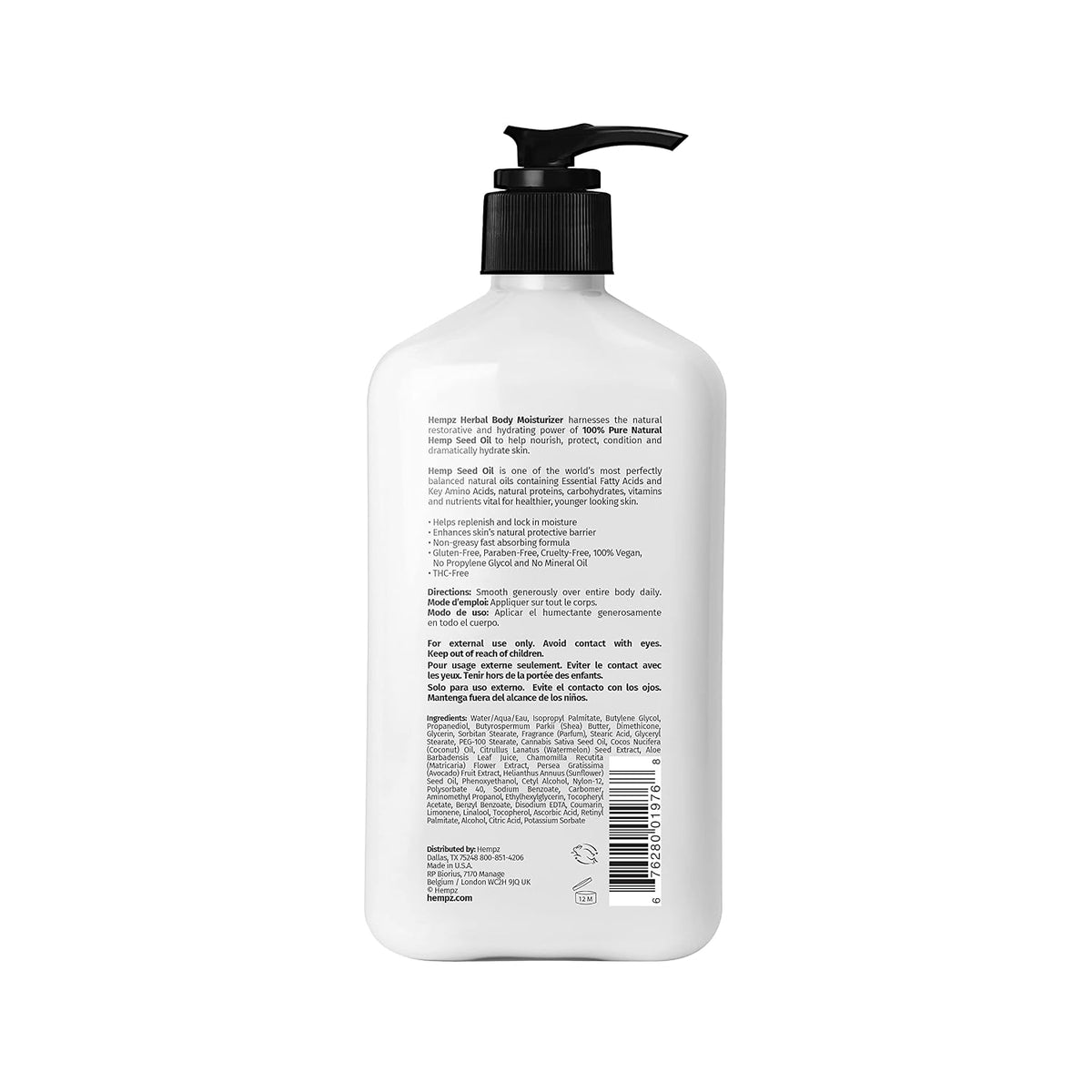 Hempz Dark Red Cherries Moisturizing Body Lotion - 17 Fl Oz