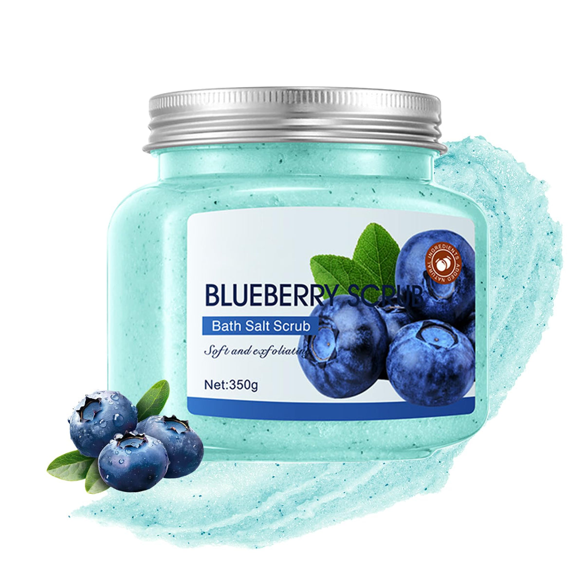 Cherry Body Exfoliator, Deep Cleaning Exfoliating Body Scrub, Moisturizing Nourishing Salt Rose Body Scrub, 350 g