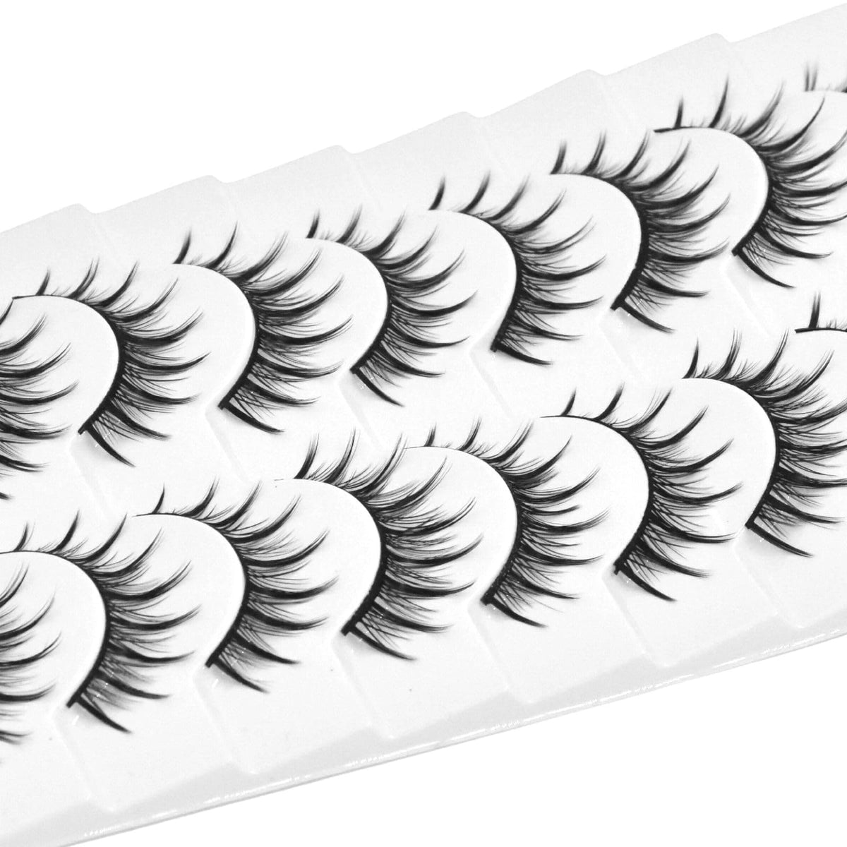 10 Pairs Manga Lashes Anime Cosplay Lashes Spiky Manga Style Lashes Janpanese 16mm Extension Natural Manhua Doll Eye Lashes Halloween/Party Makeup Look by AUGENLI (A3)