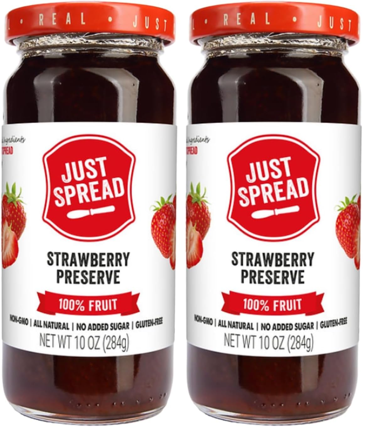 Just Spread 100% Fruit Preserve, Cherry, 10 oz Jar