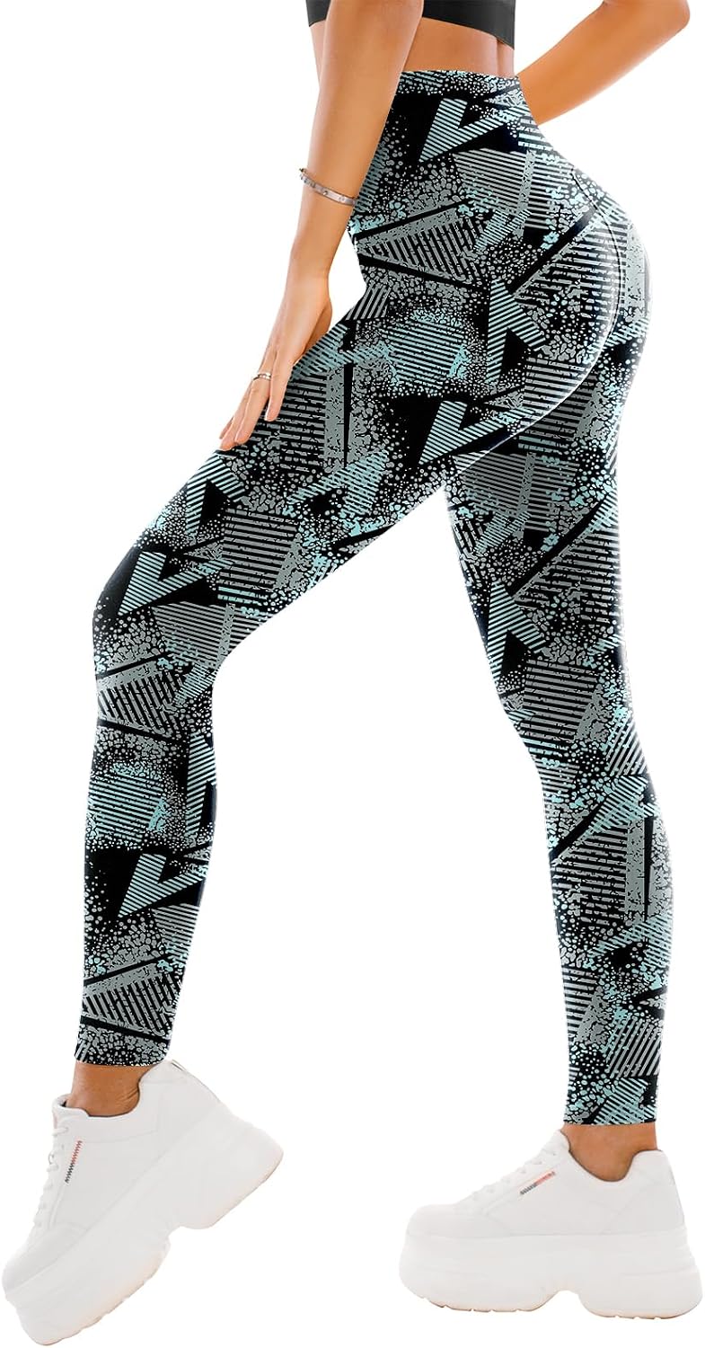 SINOPHANT High Waisted Leggings for Women - Full Length Capri Buttery Soft Yoga Pants for Workout Athletic