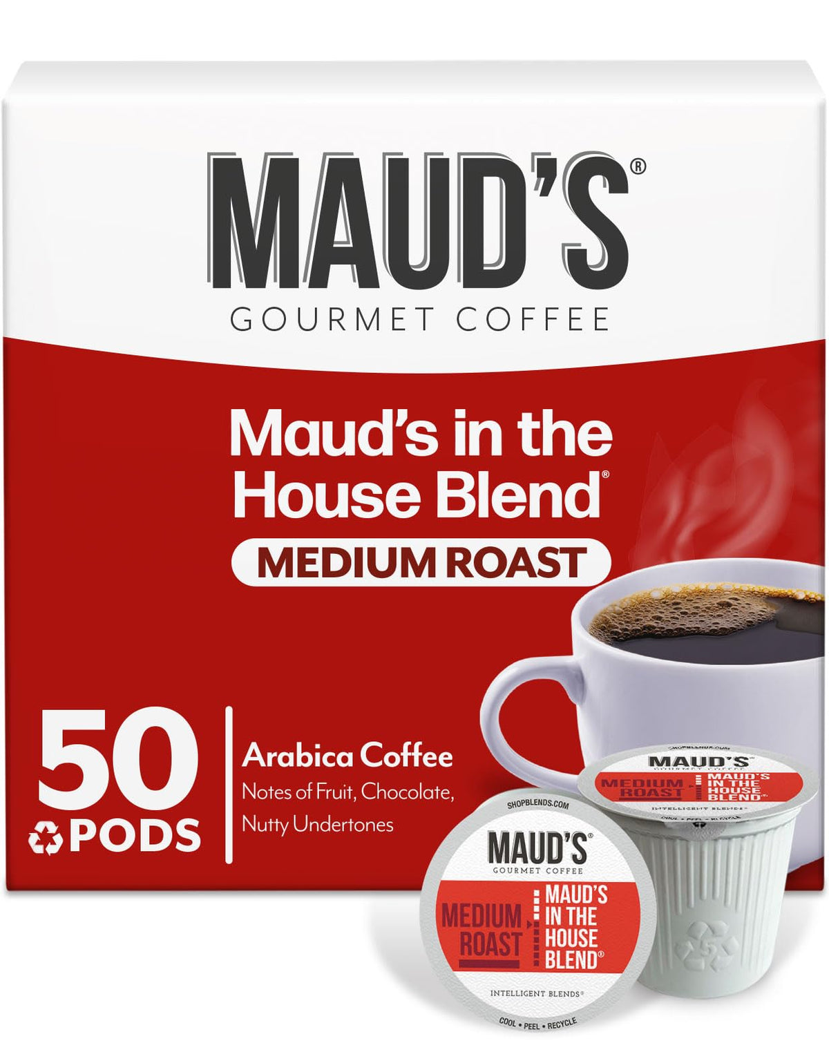 Maud's Cherry Flavored Medium Roast Coffee Pods, 18ct