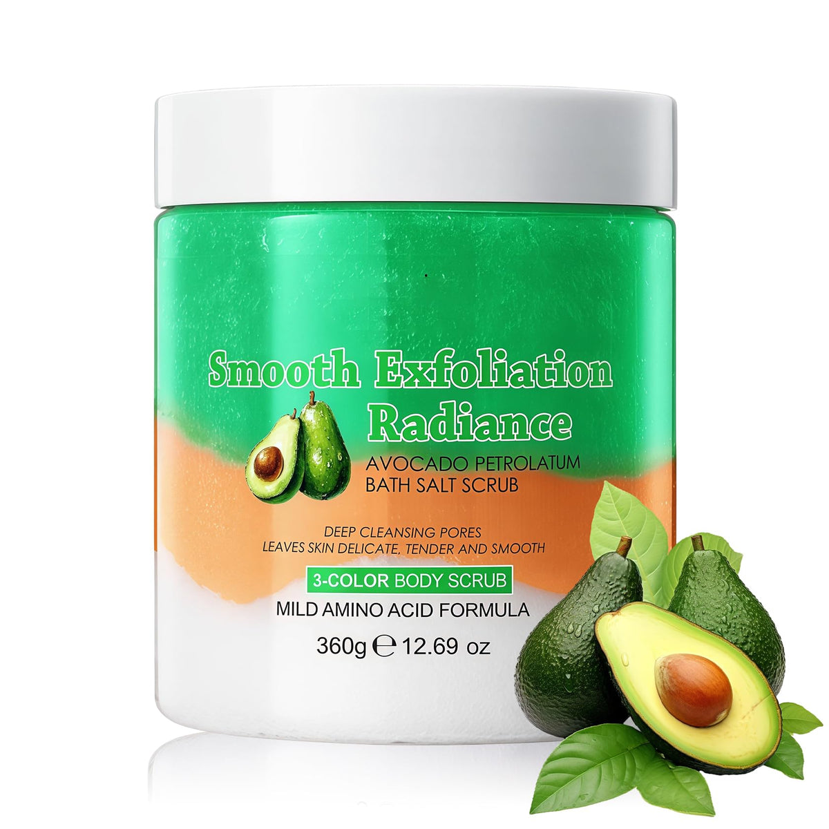 Cherry Body Exfoliator, Deep Cleaning Exfoliating Body Scrub, Moisturizing Nourishing Salt Rose Body Scrub, 350 g