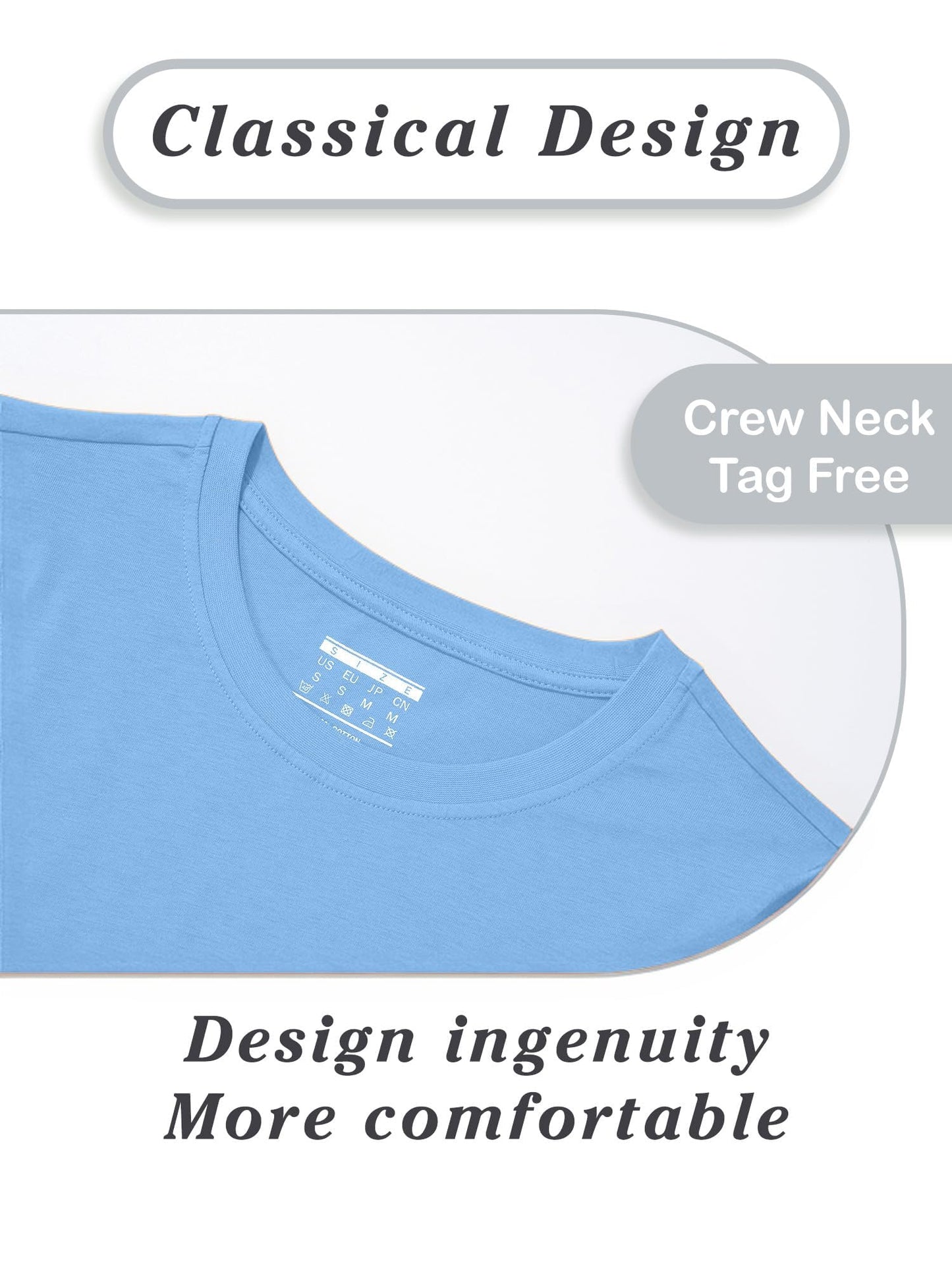 SMENG Women's Cotton Crewneck T-Shirts Short Sleeve Basic Solid Color Tee Classic-Fit Shirt Breathable Comfy Summer Top