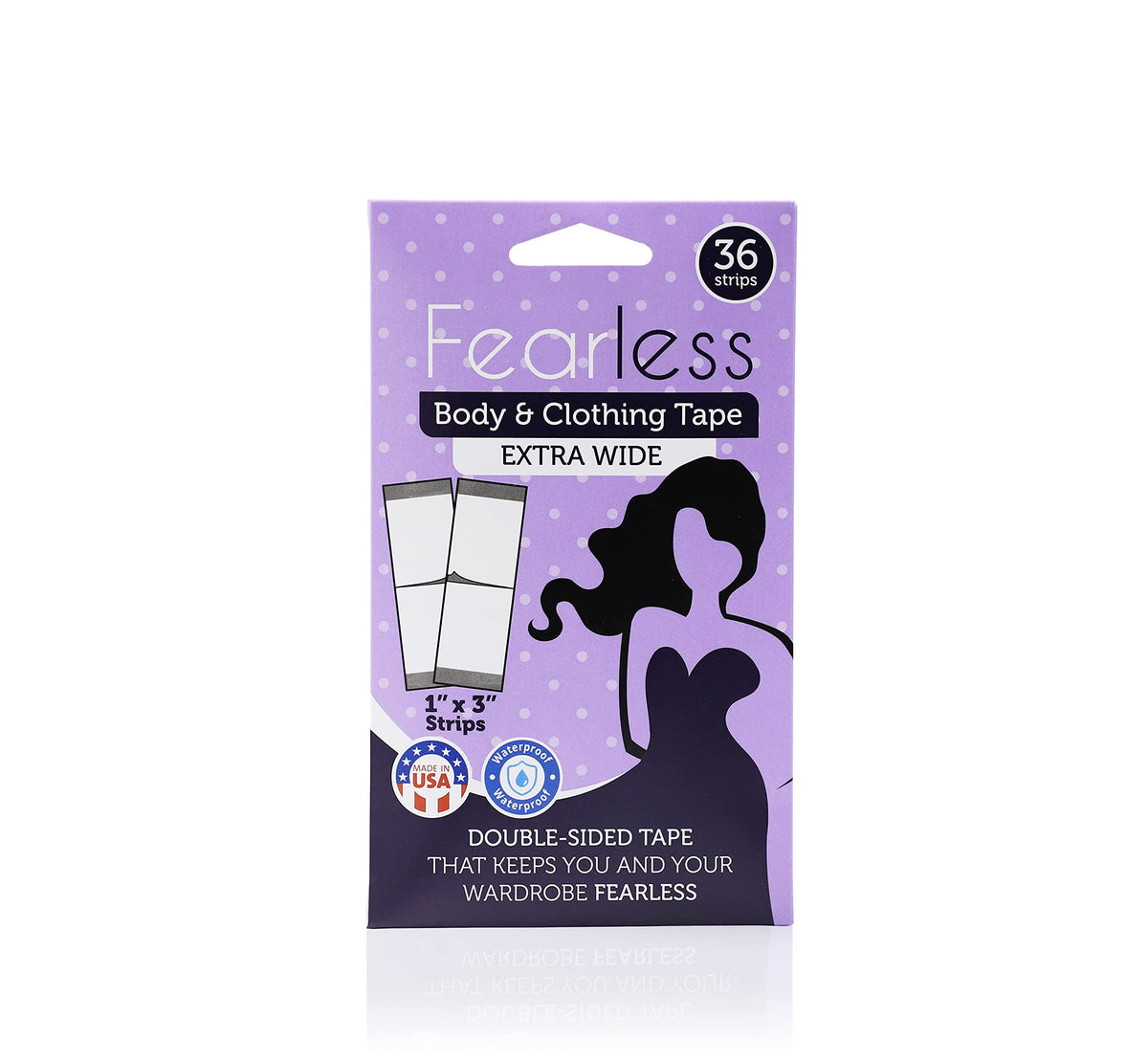 Fearless Tape Double Sided Clothing & Body Tape, 50 Strips