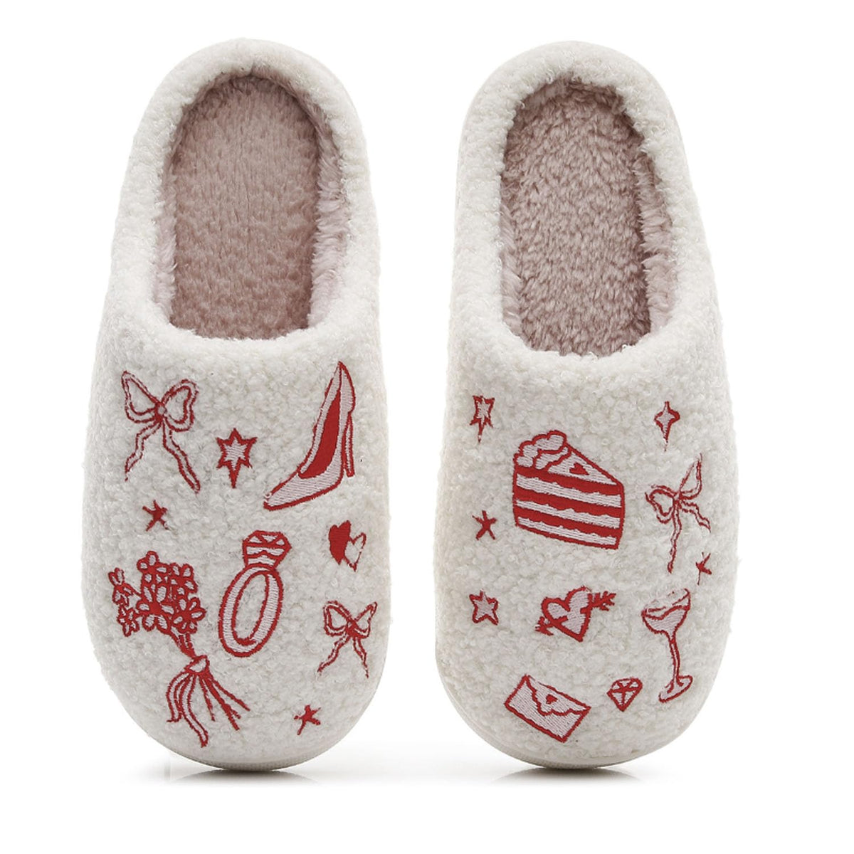 Women Retro Colorful Books Slippers Plush Warm House Slippers,Casual Home Shoes Soft Plush Slip-on Slippers Outdoor Indoor Bedroom Shoes