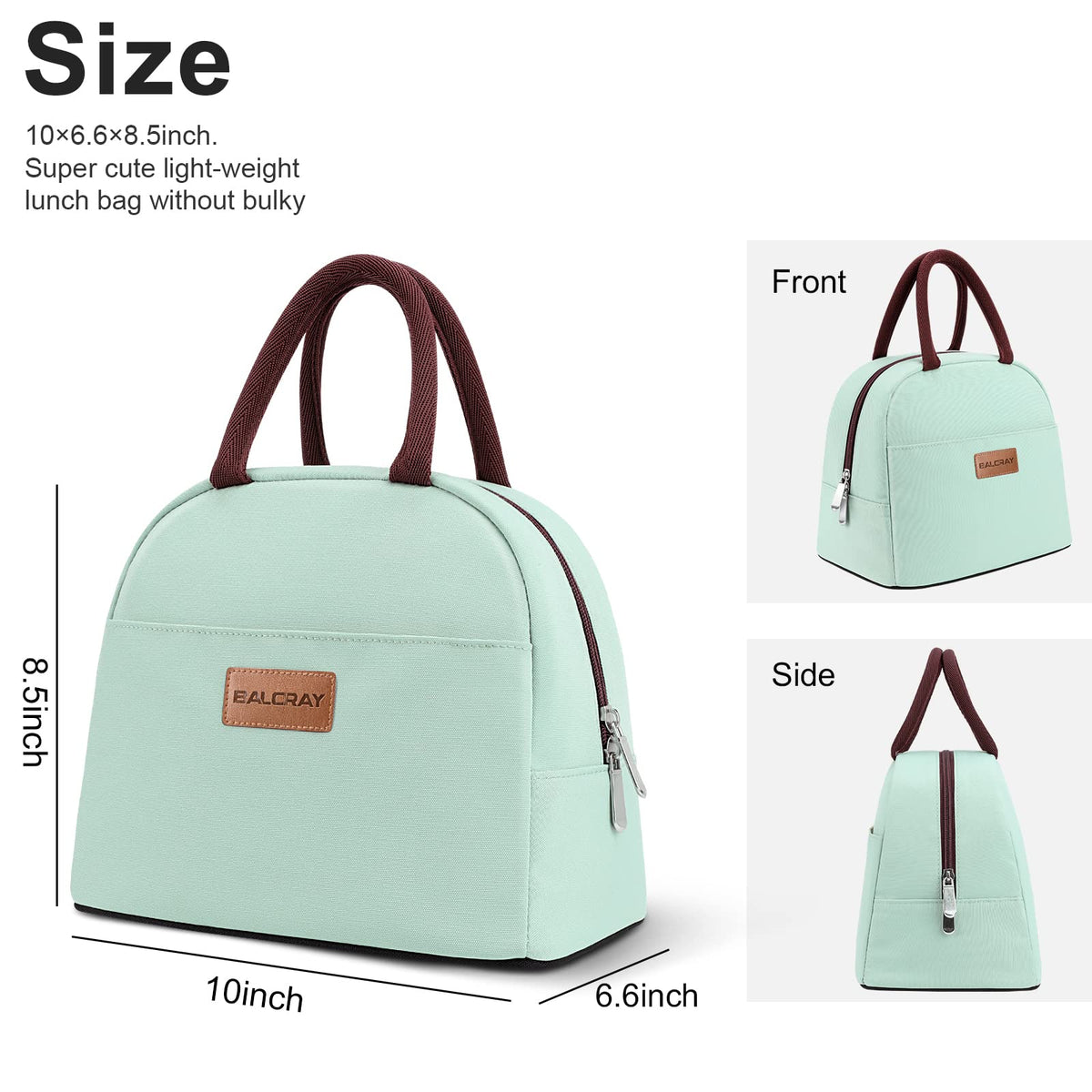 BALORAY Lunch Bag for Women Men Adult Lunch Box (Cherry), M