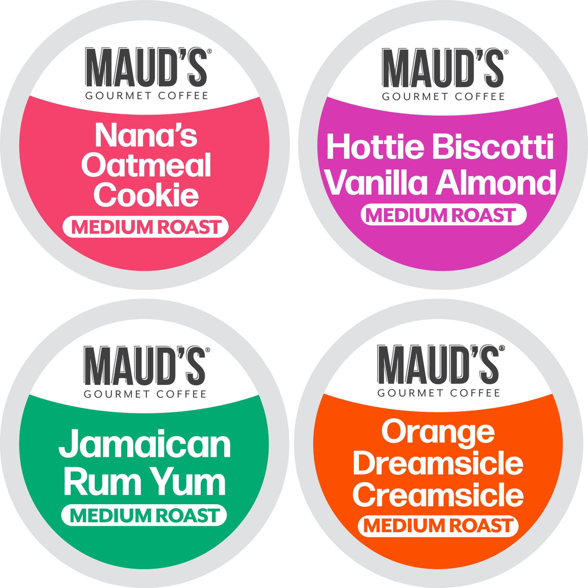 Maud's Cherry Flavored Medium Roast Coffee Pods, 18ct