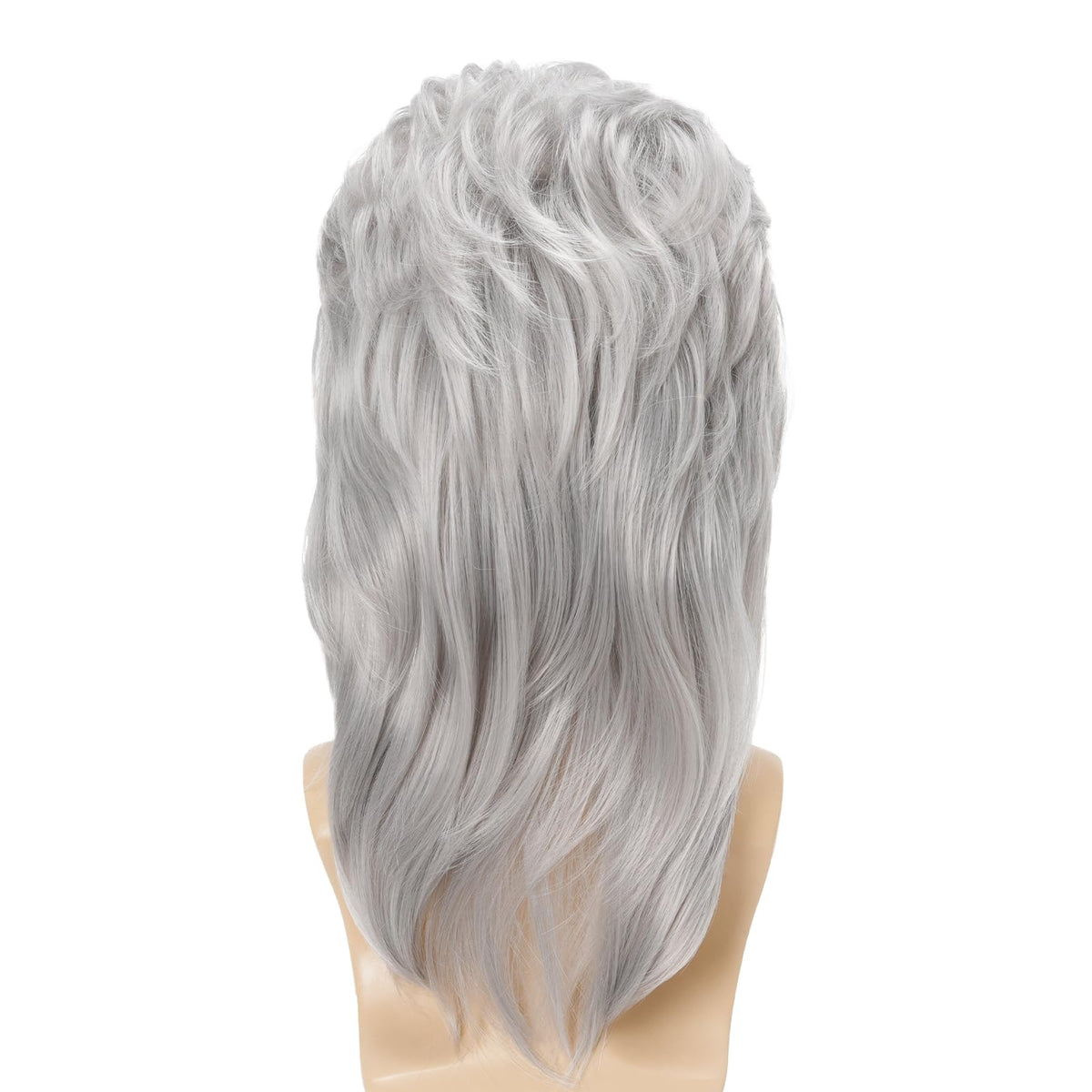 Mullet Wig Blonde 80s Men Wig,Punk Rocker Hair Party Daily Halloween Costumes Long Wigs